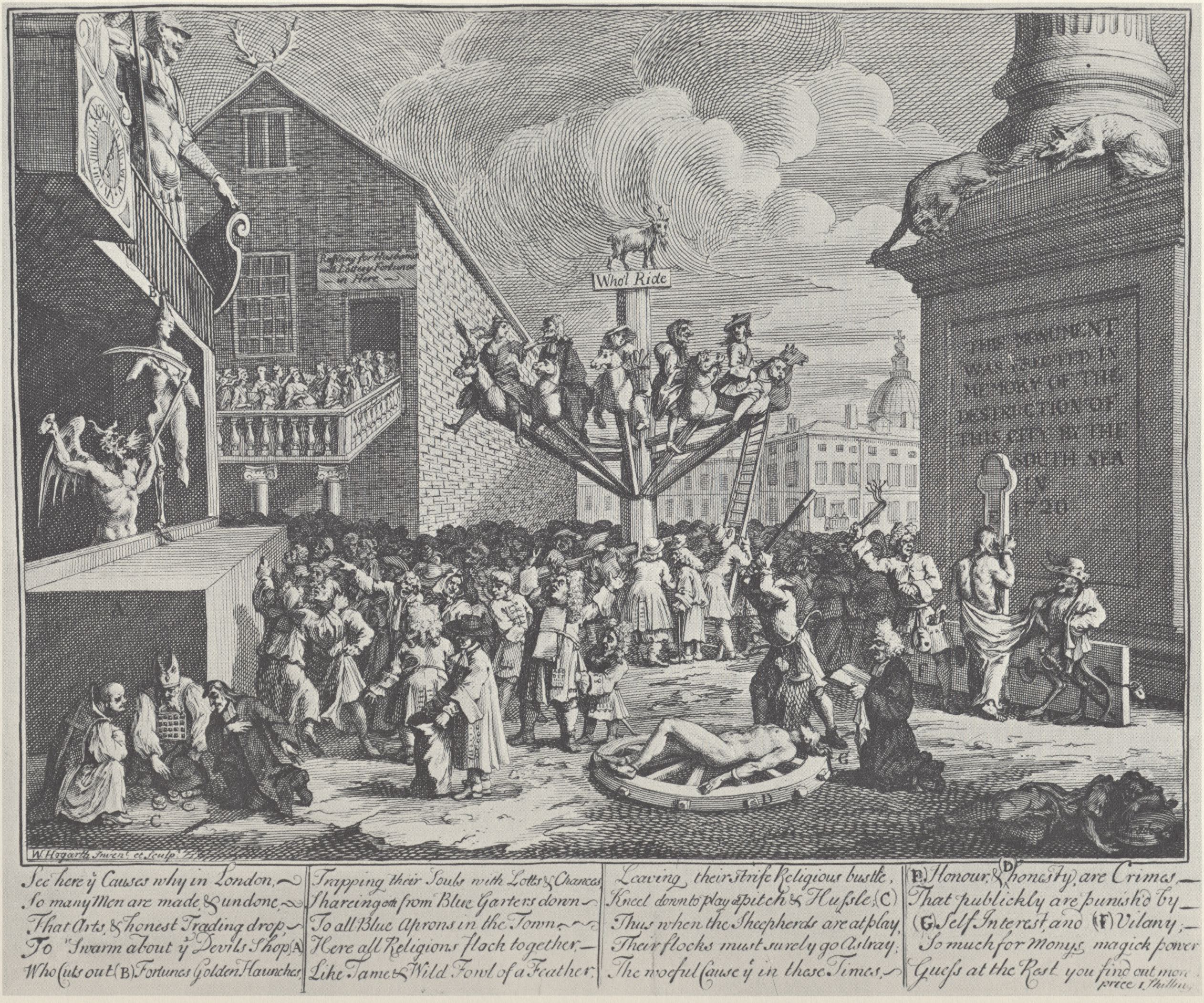 The South Sea Bubble by William Hogarth
